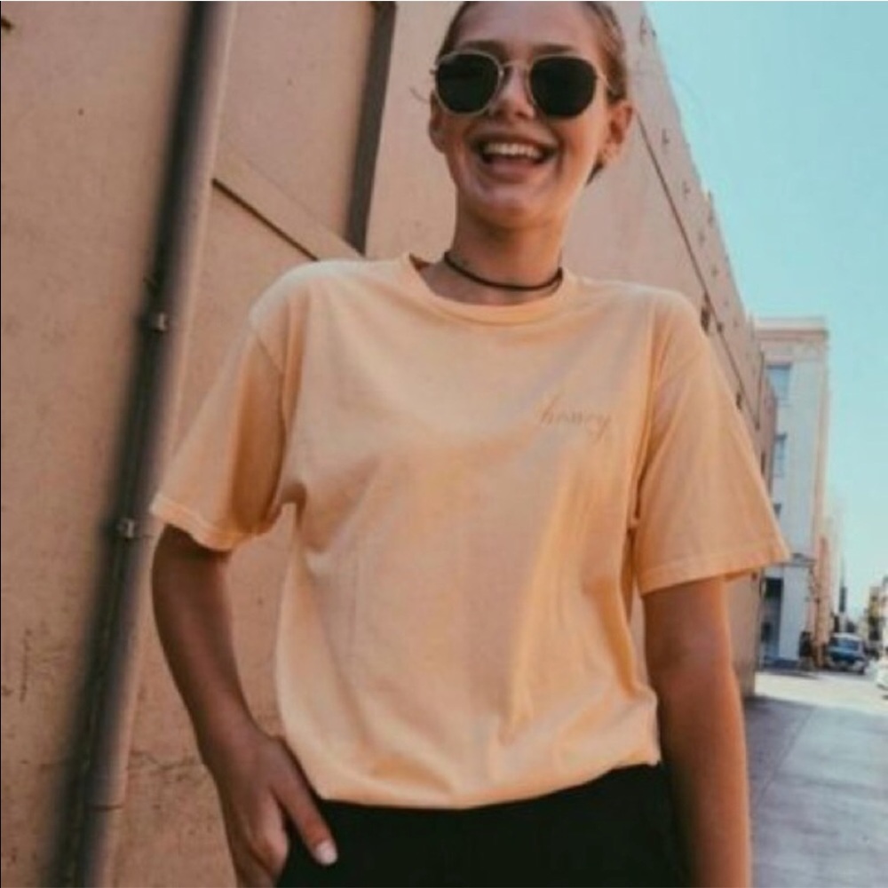 Brandy Melville Honey Tee - Picture 3 of 5
